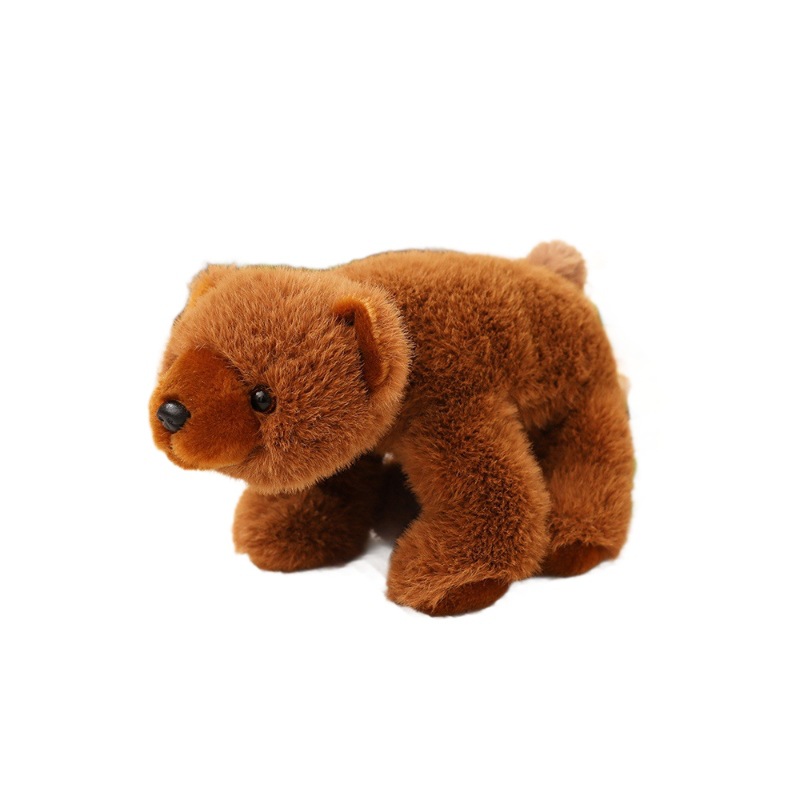 Oso polar de peluche realista transfronterizo, muñeco de oso blanco y oso marrón, muñeco de confort para niños, regalo de cumpleaños.