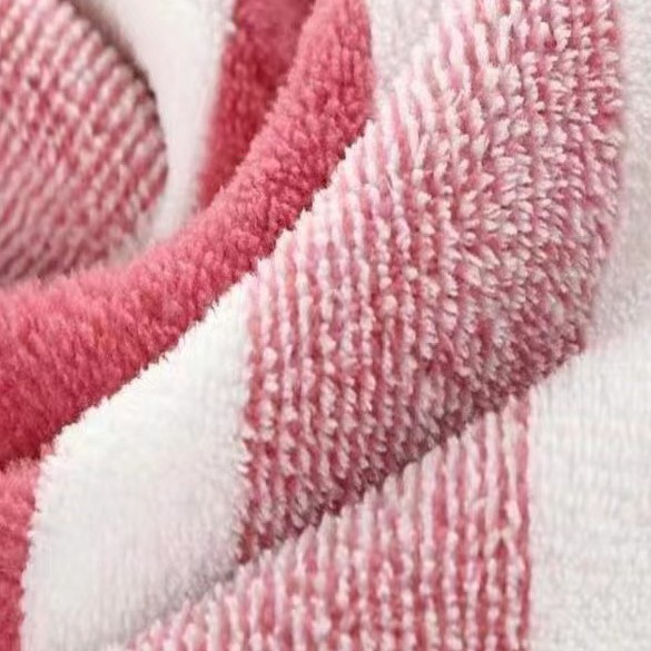 coral bath towel