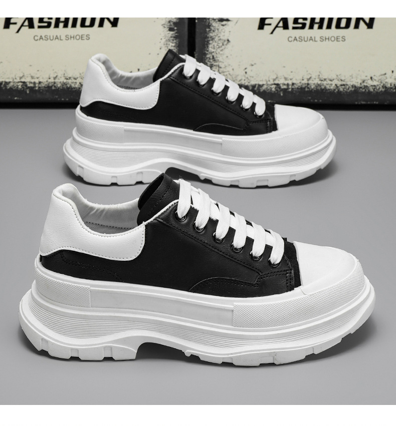 p9Shoes pour hommes automne nouvelles chaussures de sport décontractées pour hommes chaussures basses en cuir plate-forme à semelles épaisses baskets pour hommes Mc Queen chaussures blanches_voghion.com