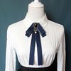 學院風領結領花女學生畢業結空姐職業水手服白色襯衫配飾廠家直銷