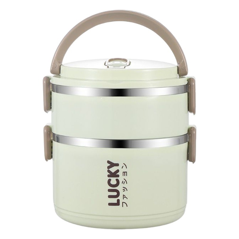 TikTok misma caja de almuerzo caliente Estudiante de acero inoxidable con aislamiento caja de almuerzo regalo multi-capa de doble capa de promoción