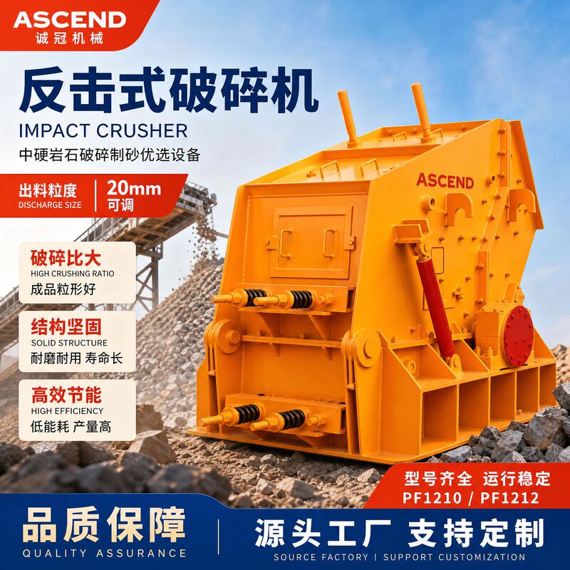Medium-Hard Rock Plate Hammer Impact Crusher Sand Making Machine Pf1210 Pf1212 Type Impact Crusher Output Size 20mm Medium-Hard Rock Plate Hammer Impact Crusher Sand Making Machine Pf1210 Pf1212 Type Impact Crusher Output Size 20mm