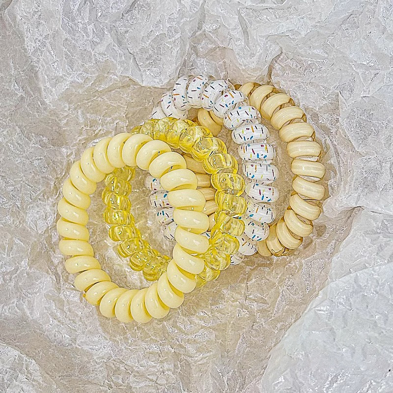 Línea telefónica bucle de cabello red 2025 nuevo cabello atado correa de cabello sin marcas cuerdas de cabello de alta sensación coreana bucle de cabello tocado