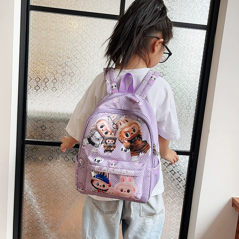 Cartoon school bag, cute card holder for early age, trend backpack for men and women for leisure, Amazon