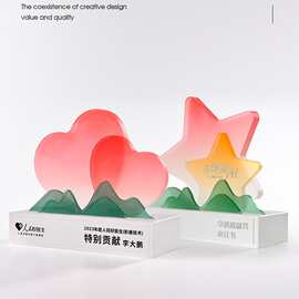 奖牌比赛马拉松纪念品赛事礼品创意校授权企运动会心形颁奖牌桌摆