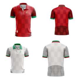 Rugby jersey2023世界杯葡萄牙主客场橄榄球服男士短袖POLO运动衫