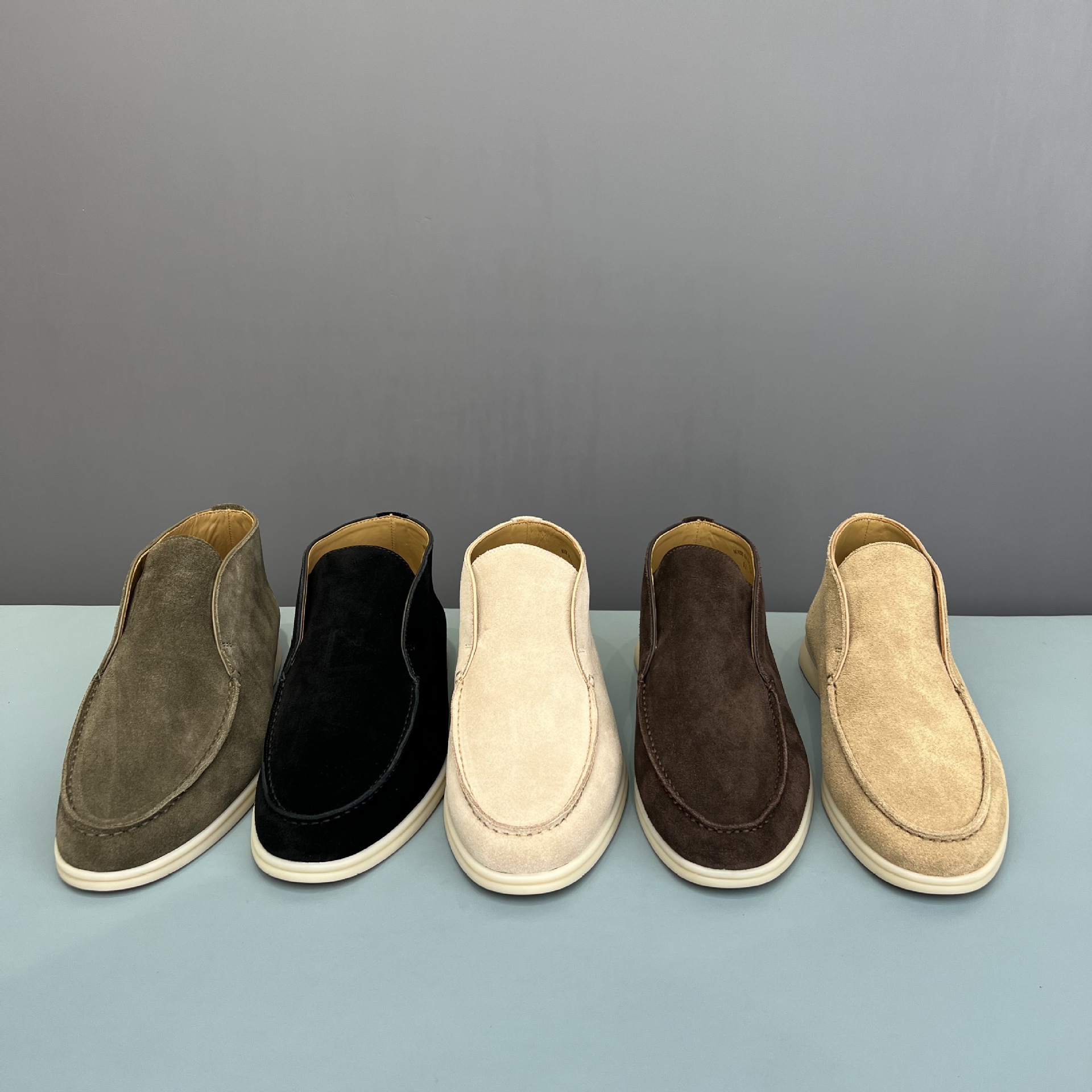 Mocasines Noyo Pianya Open Walk Zapatos casuales sin cordones de cuero genuino LP para hombre Noyo Pianya