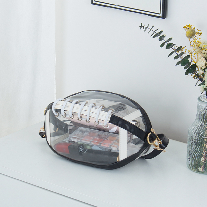 Pvc Transparent Chest Bag, Korean Style Sports Shoulder Crossbody Bag, Niche Design Jelly Phone Bag, Cosmetics Storage