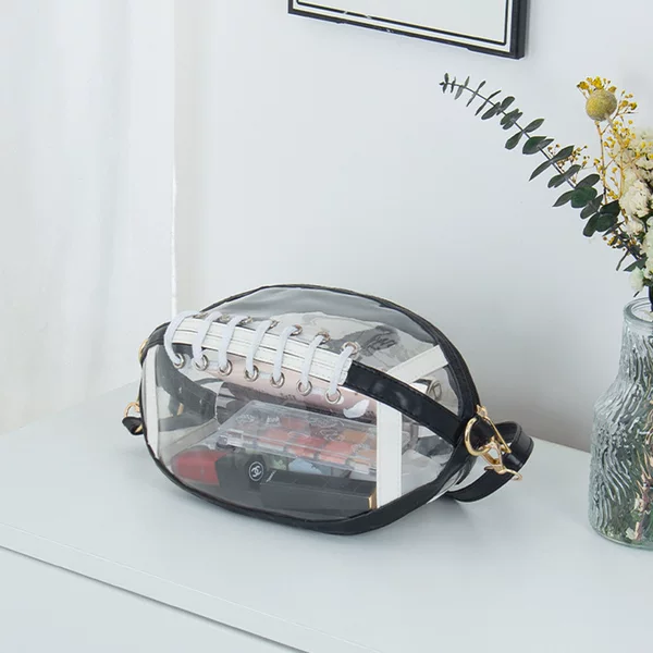 Pvc Transparent Chest Bag, Korean Style Sports Shoulder Crossbody Bag, Niche Design Jelly Phone Bag, Cosmetics Storage