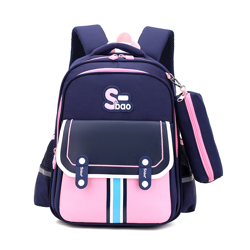 Nueva gran capacidad de los niños schoolbag niñas de la escuela primaria Grado 1-3-6 de reducción de carga de protección de la columna vertebral niños bolsa de escuela
