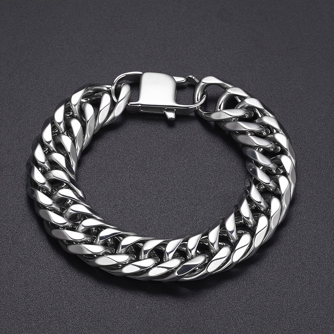 Bracelet stainless steel hip-hop style