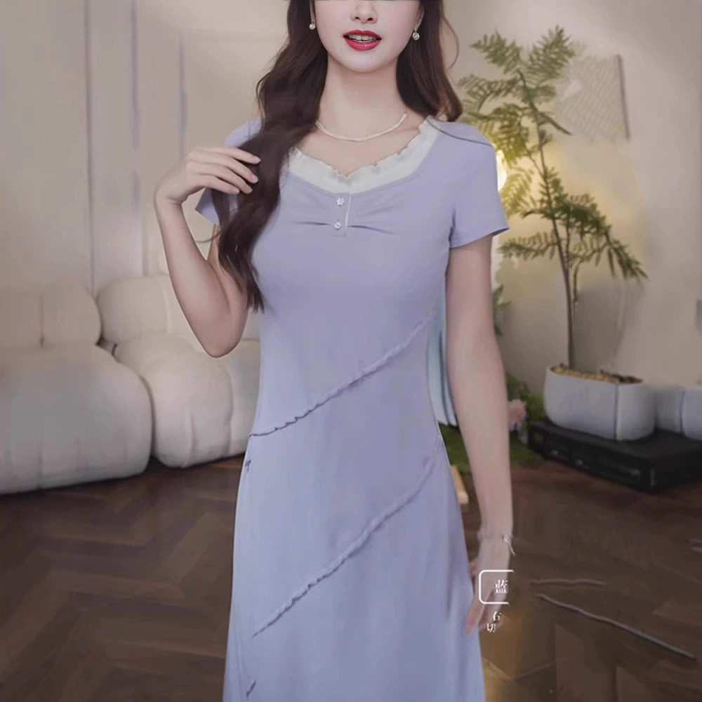 Fitted dress for leisure, plus size