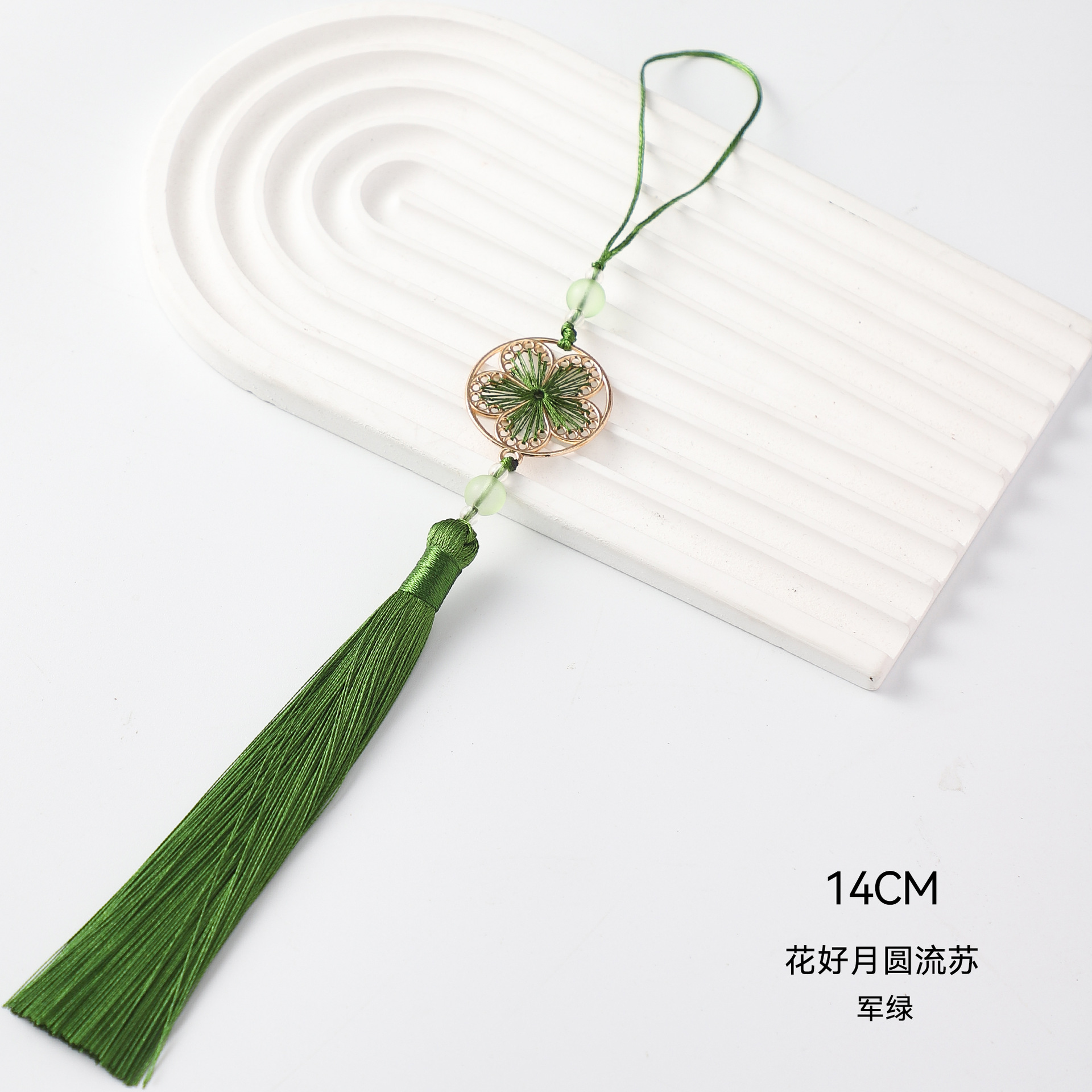 Flora de la luna llena colgante bordilla decoración del barril de la fiesta de Año Nuevo con flores de material DIY colgante de hebilla de seguridad