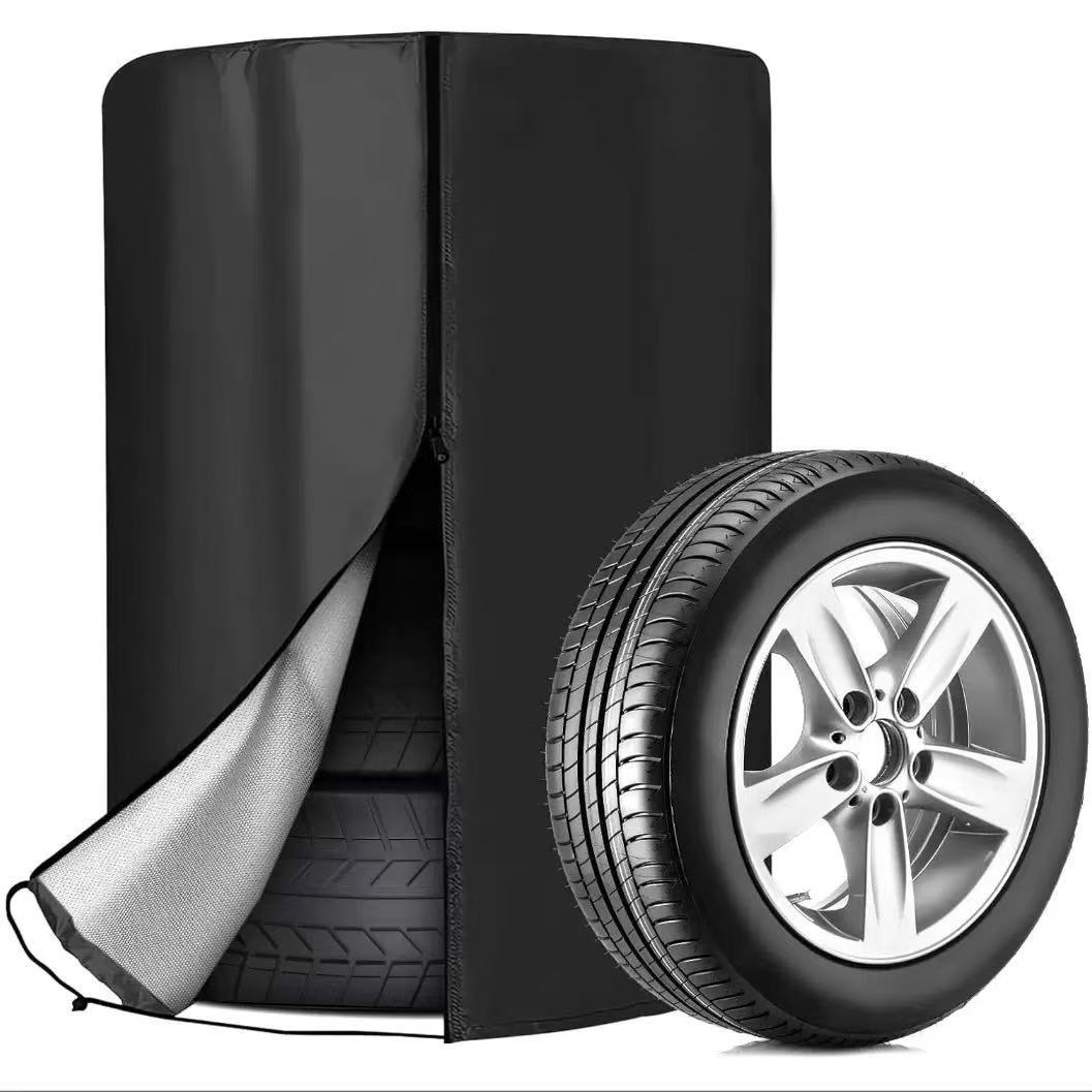 Exclusive for cross-border Amazon: Car tire covers made of thickened 420D Oxford fabric, set of 4 tire protection covers