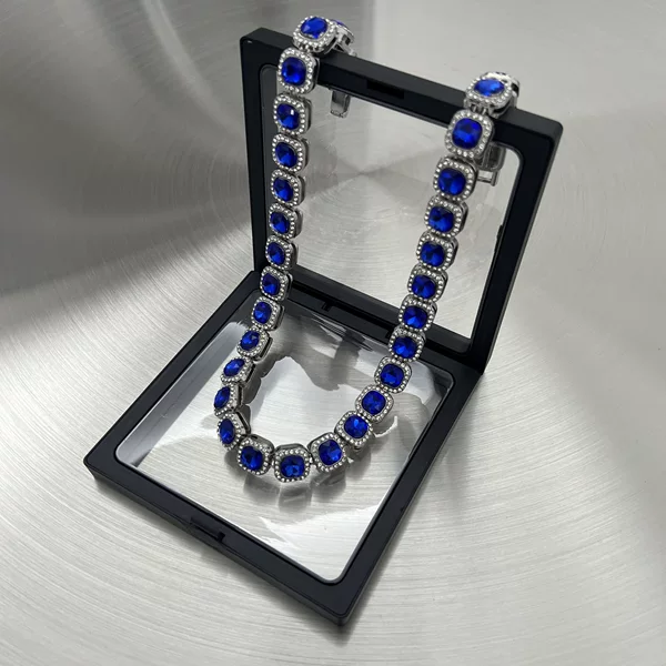 Blue diamond, necklace, 45cm