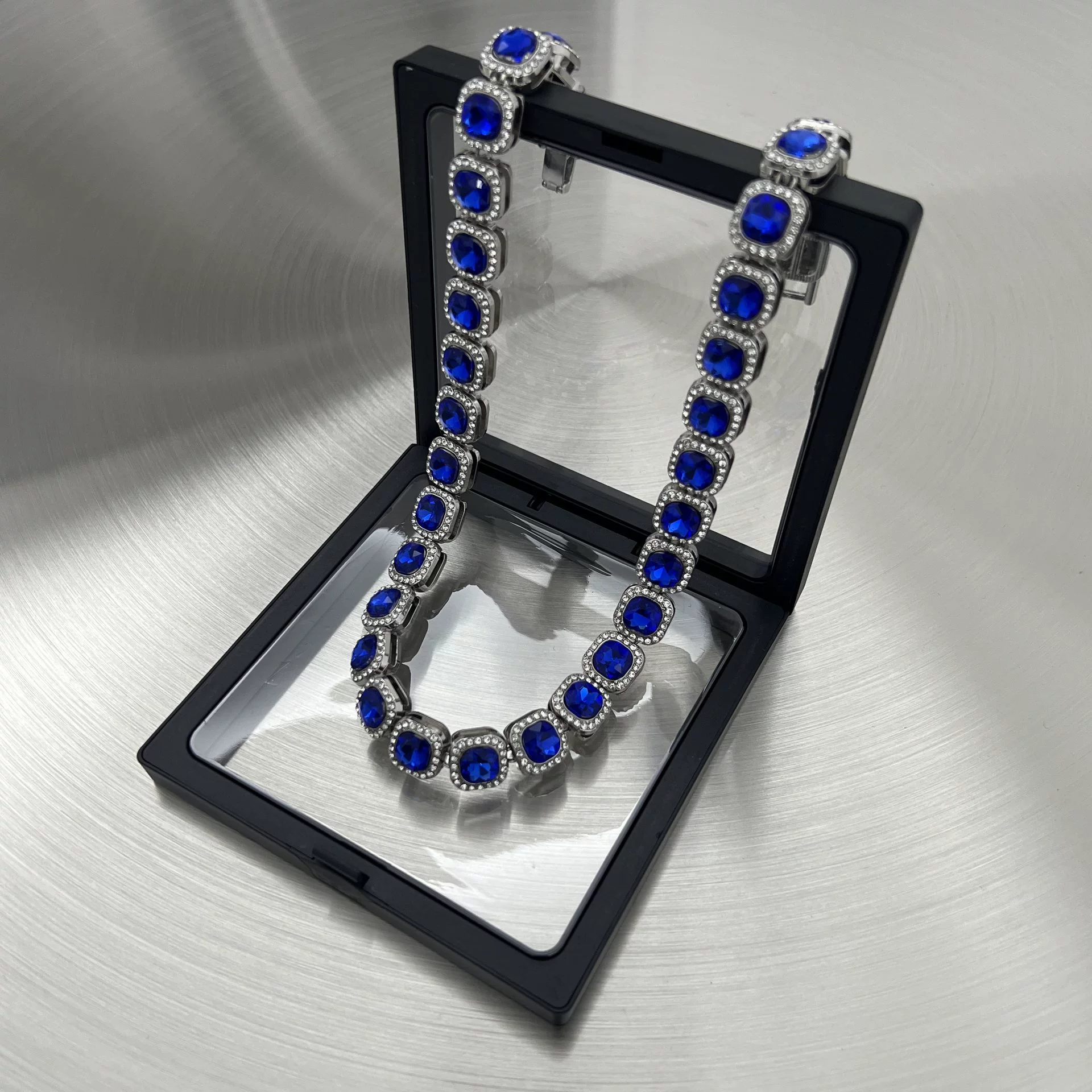 Men's necklace, chain for key bag  hip-hop style for men and women, sweater, American style, with gem, high-quality style