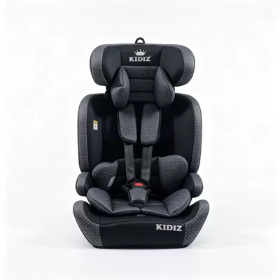 with Isofix Interface, Side Impact Protection, Car child safety seat - 15-12-years-old-3ci-size-full-level-certification-ece-r12904-eu-e8-safety-standard-carbon-black-isofixlatchfoldableadjustable-headrestfive-point-safety-belt