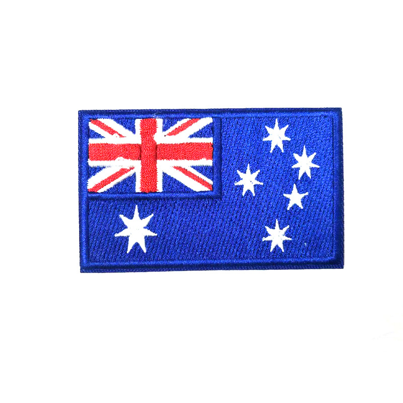 现货外贸款绣花国旗臂章 帽子旗帜补丁贴 背包装饰国旗刺绣布贴