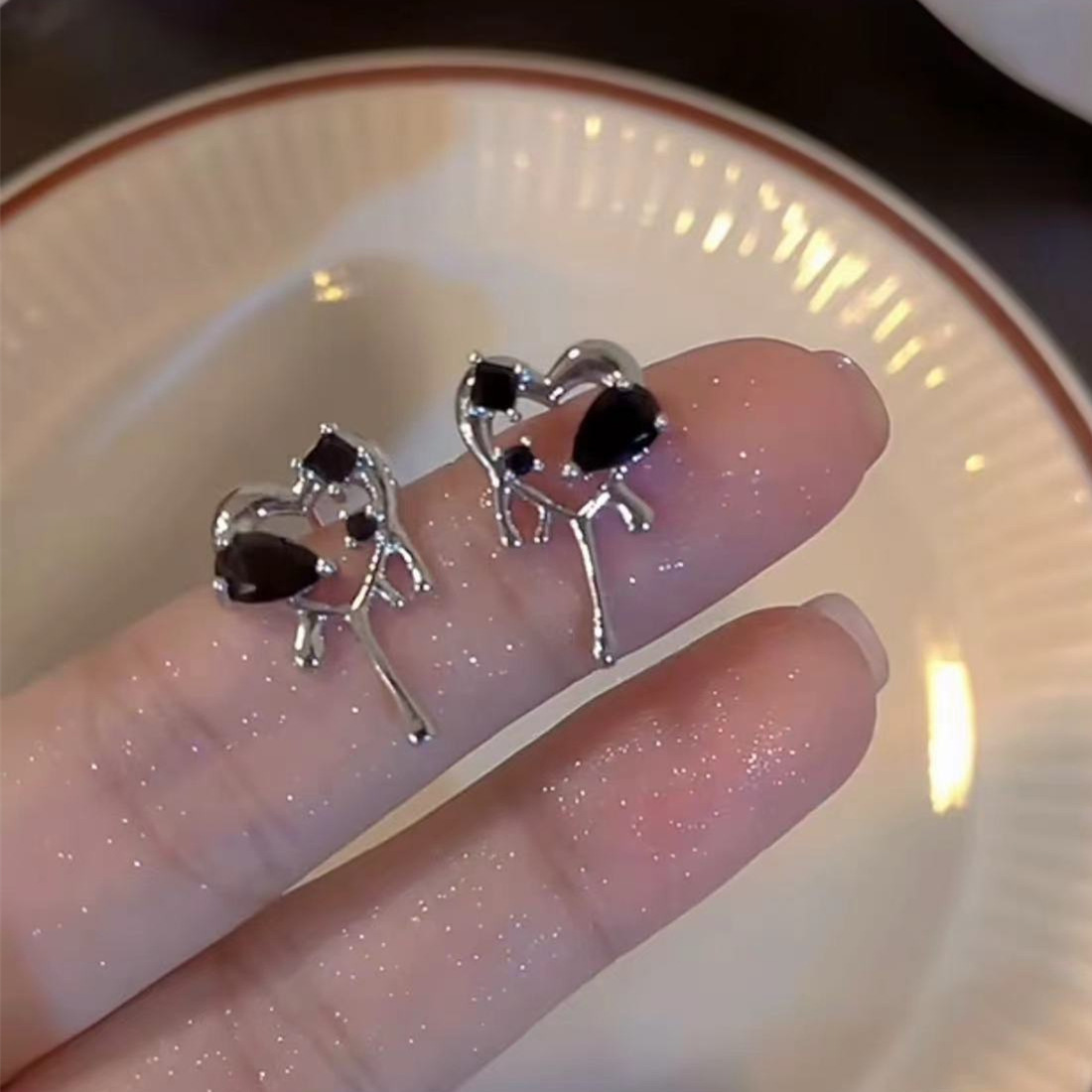 Small design demi-season cute earrings
