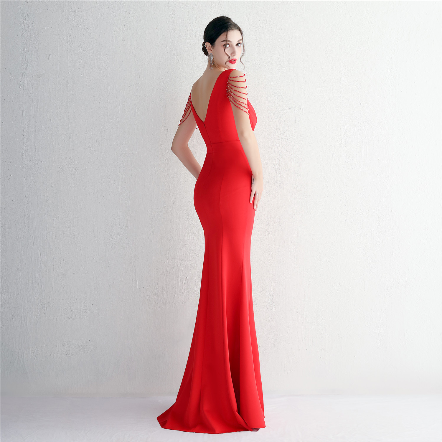 D9393 1530K VÁY ĐẦM LIỀN THÂN DỰ TIỆC NỮ YIEOUBA DÁNG ÔM BODY GỢI CẢM SEXY THỜI TRANG NỮ G04 SẢN PHẨM MỚI
