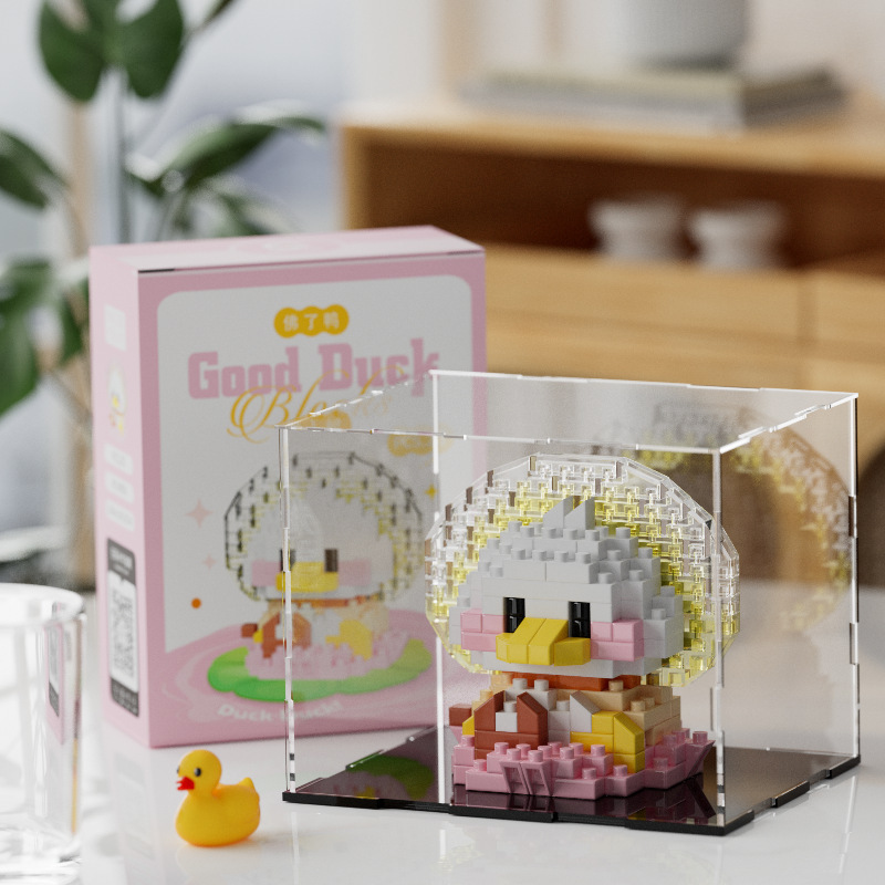 Buda pato - 8936 + caja de exhibición acrílica