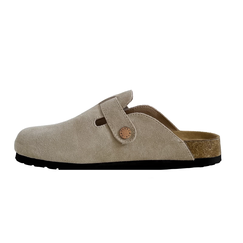 Версия из натуральной кожи ~ Туфли Birkenstock из натуральной кожи на мягкой подошве, с толстой подошвой, женские тапочки, летняя обувь для улицы, для рыбалки, полутапочки Birkenstock, обувь Birkenstock