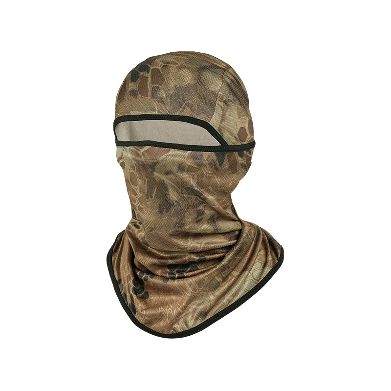 De secado rápido, absorbente de sudor, transpirable, capucha enmascarada, cuello de camuflaje, máscara de protección solar para exteriores para hombres y mujeres, bufanda táctica, pañuelo de camuflaje