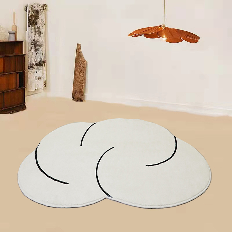 Alfombra Morandi con diseño de nubes frescas, estilo nórdico, para sala de estar, alfombra para mesa de centro, personalizada, creativa, irregular, de felpa, para uso doméstico.
