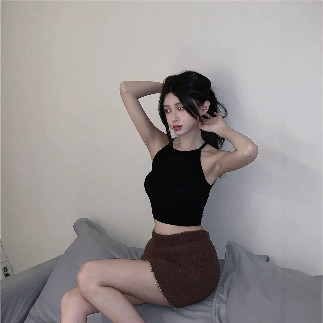 Внешняя торговля Трансграничная 2025 Новый чистый ветер подтяжка подтяжка маленькая жилет женская летняя сладкая горячая девушка тонкая рубашка