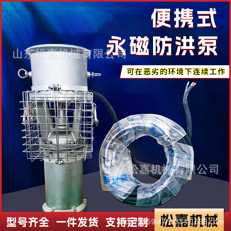 Bomba sumergible portátil de emergencia antiinundación y rescate de emergencia de bombeo eléctrico de gran flujo con frecuencia variable de acero inoxidable