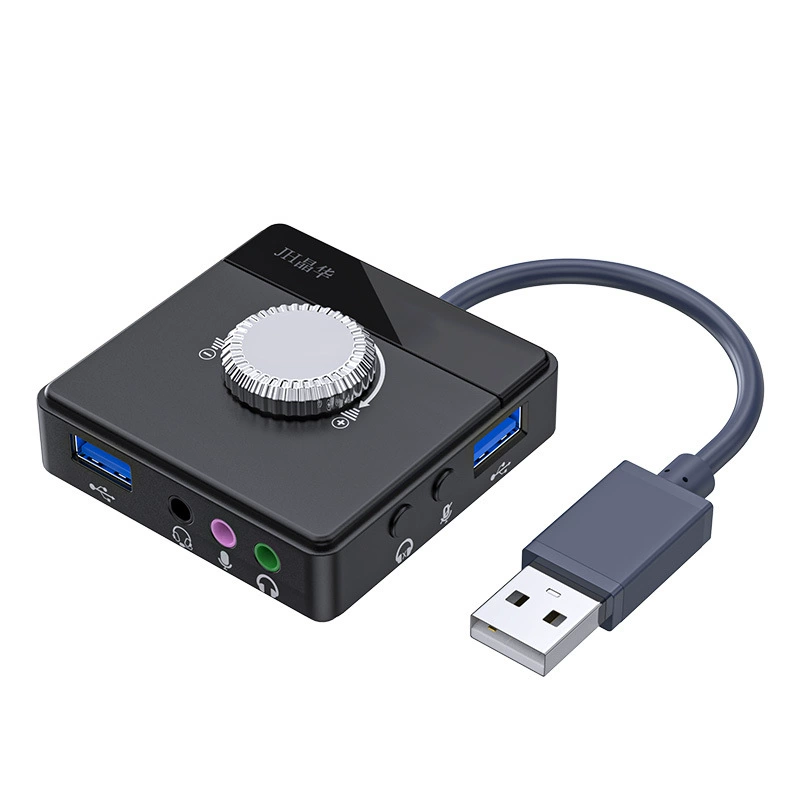USB внешняя звуковая карта для настольного компьютера ноутбука соединительная развязка игра прямая трансляция бесплатная портативная PS4