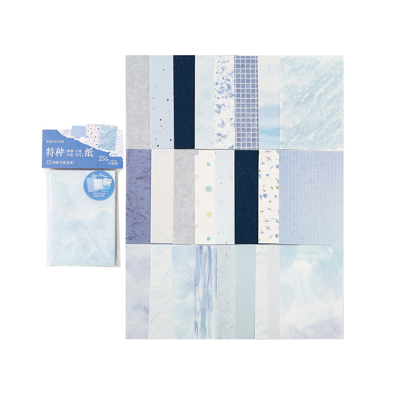 Paquete de material NOTE FOR Serie de poemas y libros escritos a mano Cuenta de estilo literario retro ligero Papel de material de notas de bricolaje