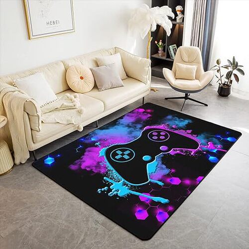 Cross-border Amazon 3D Colorful Game Console Carpet E-Sports Game Room Controller Full-floor Carpet Wholesale