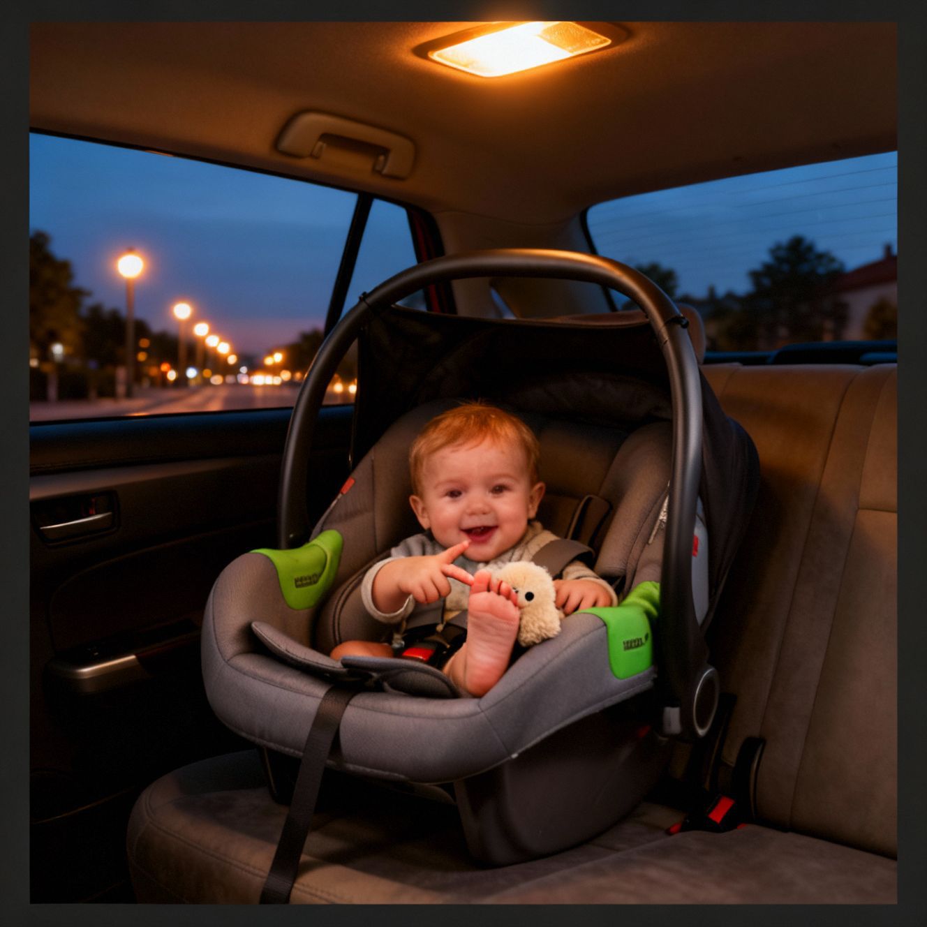 Child Safety Seat for Car Use, Newborn Baby Carrier, Portable Baby Cradle, Foldable