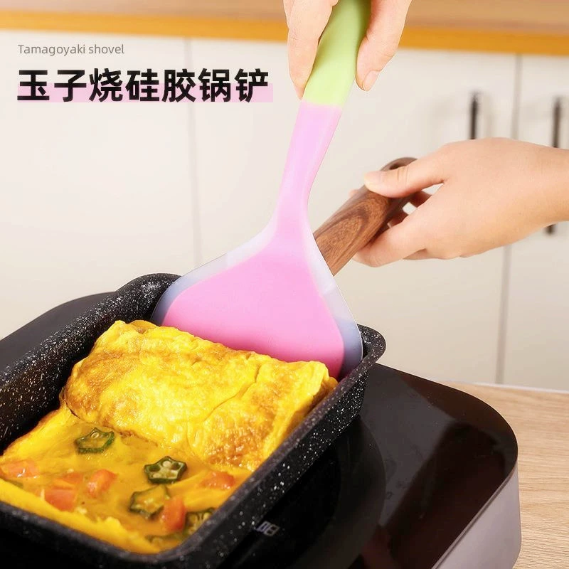 Compact silicone heat-resistant harmless shovel, scraper