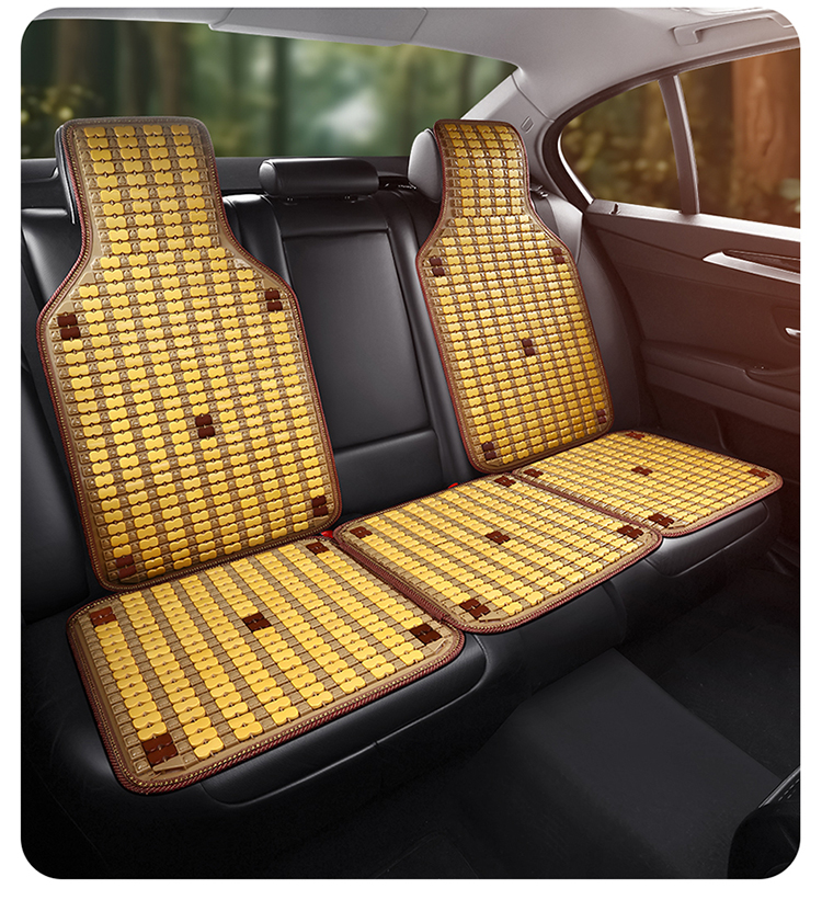 Car Seat Cushion Summer Cooling Cushion Single Piece Breathable Bamboo Four-season Universal Truck Seat Cover Ventilated Mat Car Cushion