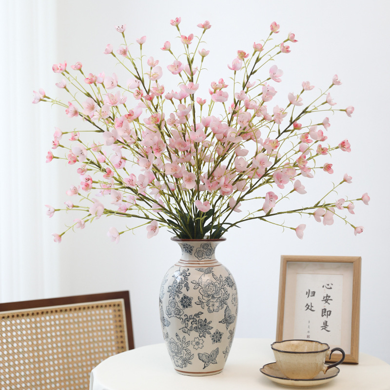 Orquídeas de campana de flores simuladas sala de estar lujosa de alta gama decoración floral