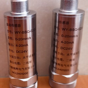 Integrated Vibration Transmitter with Magnetic Suction Seat Wy-Bsq-020A Transmitter Output 4~20Ma Vibration Sensor