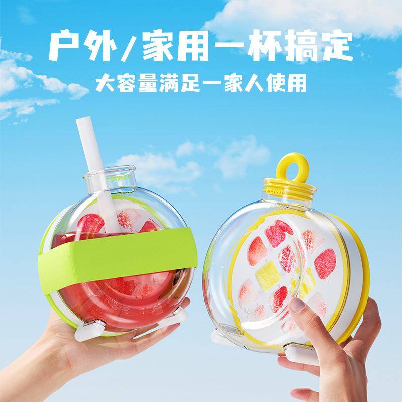 ZOWEI工厂直销跨境专供冰格壶夏天必备家用制冰格水壶两用二合一