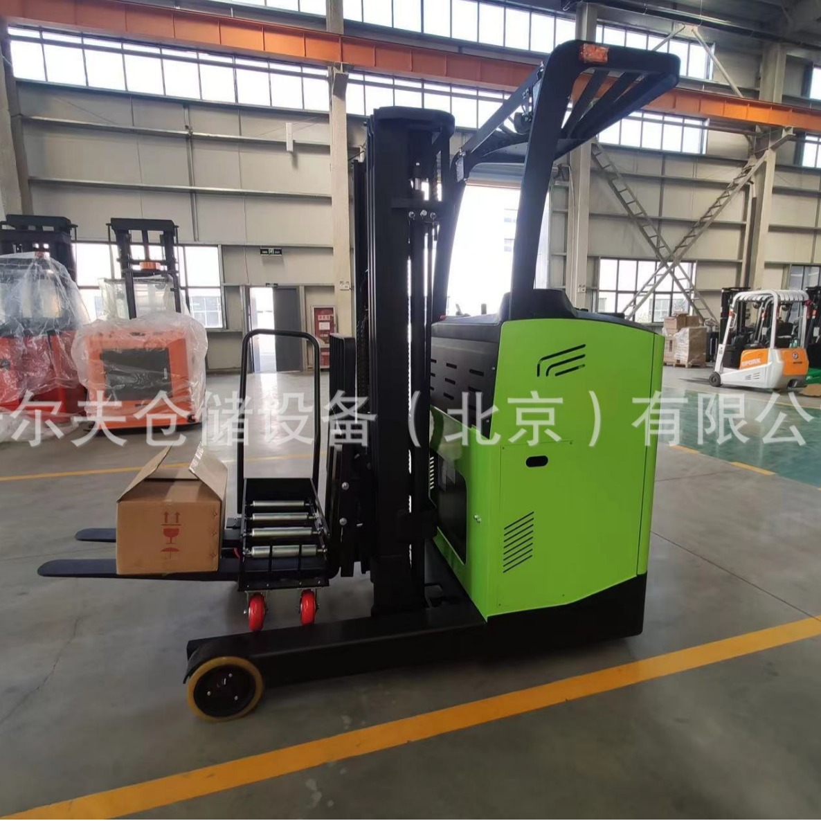 24V经济型站驾电动前移式叉车窄巷道货架堆高车堆高机