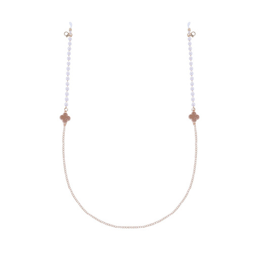 Ins glasses chain necklace for neck anti-lost strap four-leaf clover long chain children's mask strap 74cm