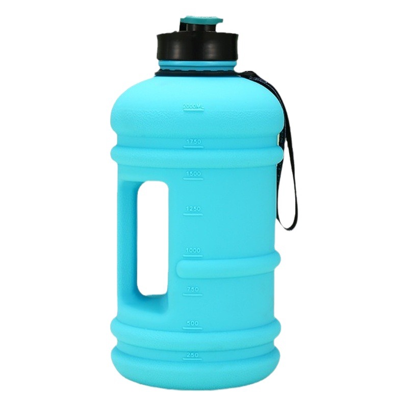 Personalizable gran capacidad deportes hervidor fitness taza de agua al aire libre camping taza de agua con mango Internet celebridad tonelada cubo