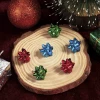 Earrings, 3 pair, with snowflakes, simple and elegant design