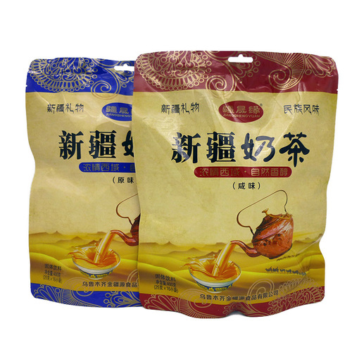 Xinjiang milk tea 400g/bag Xinjiang Shengyuan ethnic flavor original/salty instant meal replacement milk tea wholesale and delivery