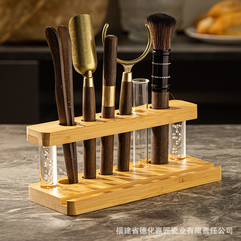 Ceremonia del té seis caballeros conjunto de accesorios de té mesa de té de alta calidad kung fu herramientas de té suministros de decoración de mesa de té