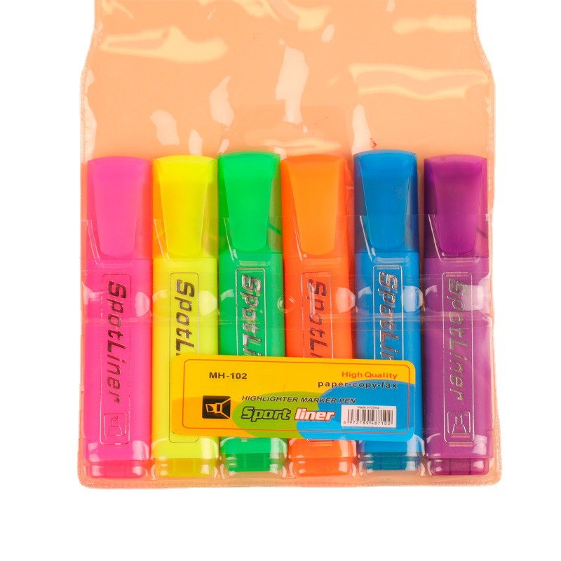 Highlighter fábrica de gran capacidad al por mayor estudiante traje fresco color caramelo marcador dibujos animados lindo marcador