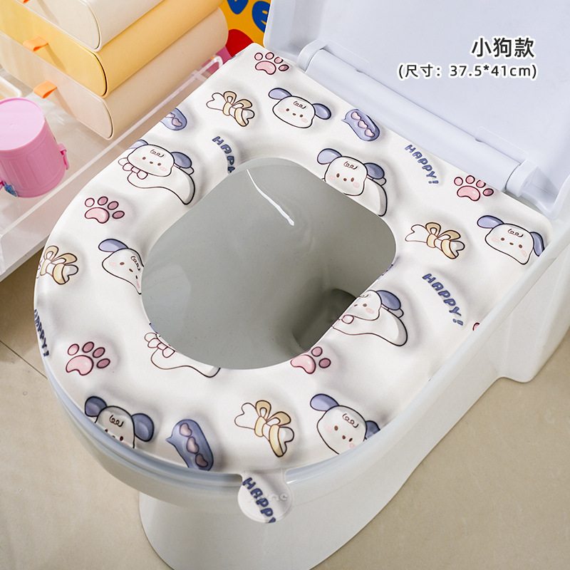 Cojín de inodoro impermeable EVA cubierta completa de verano cuatro estaciones de uso general del inodoro doméstico anillo de inodoro cojín adhesivo