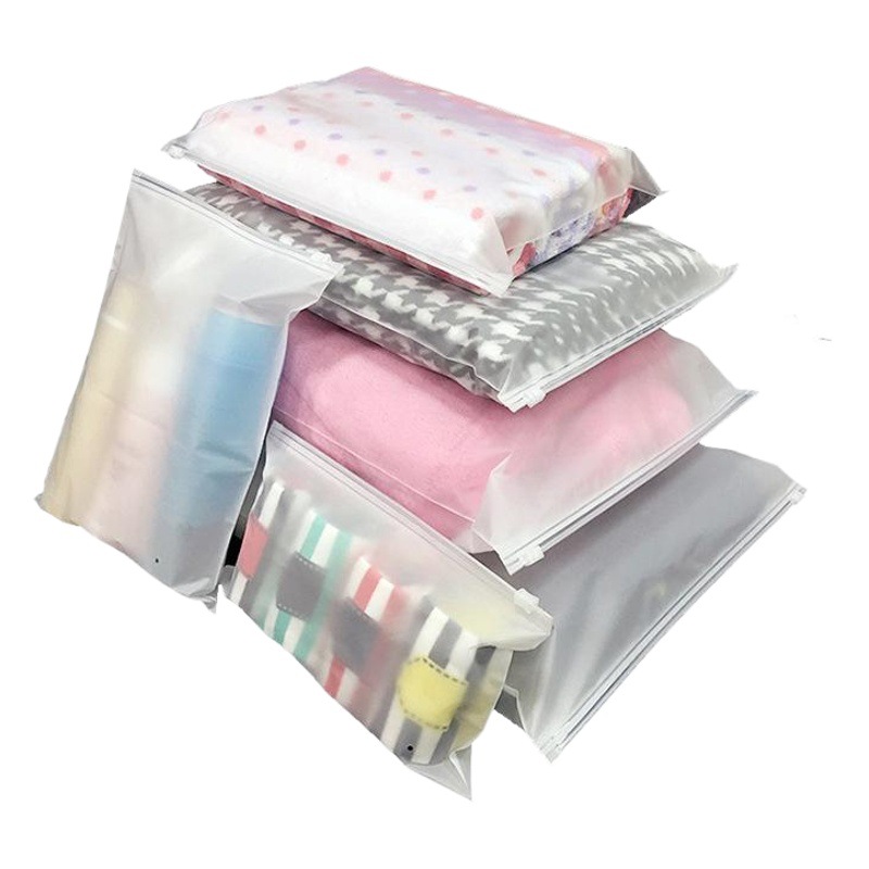 Ropa cremallera bolsa de plástico transparente CPE esmerilado bolsa ropa bolsa de embalaje pantalones suéter bolsa de embalaje