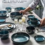 窑变厚实家用日式深盘
