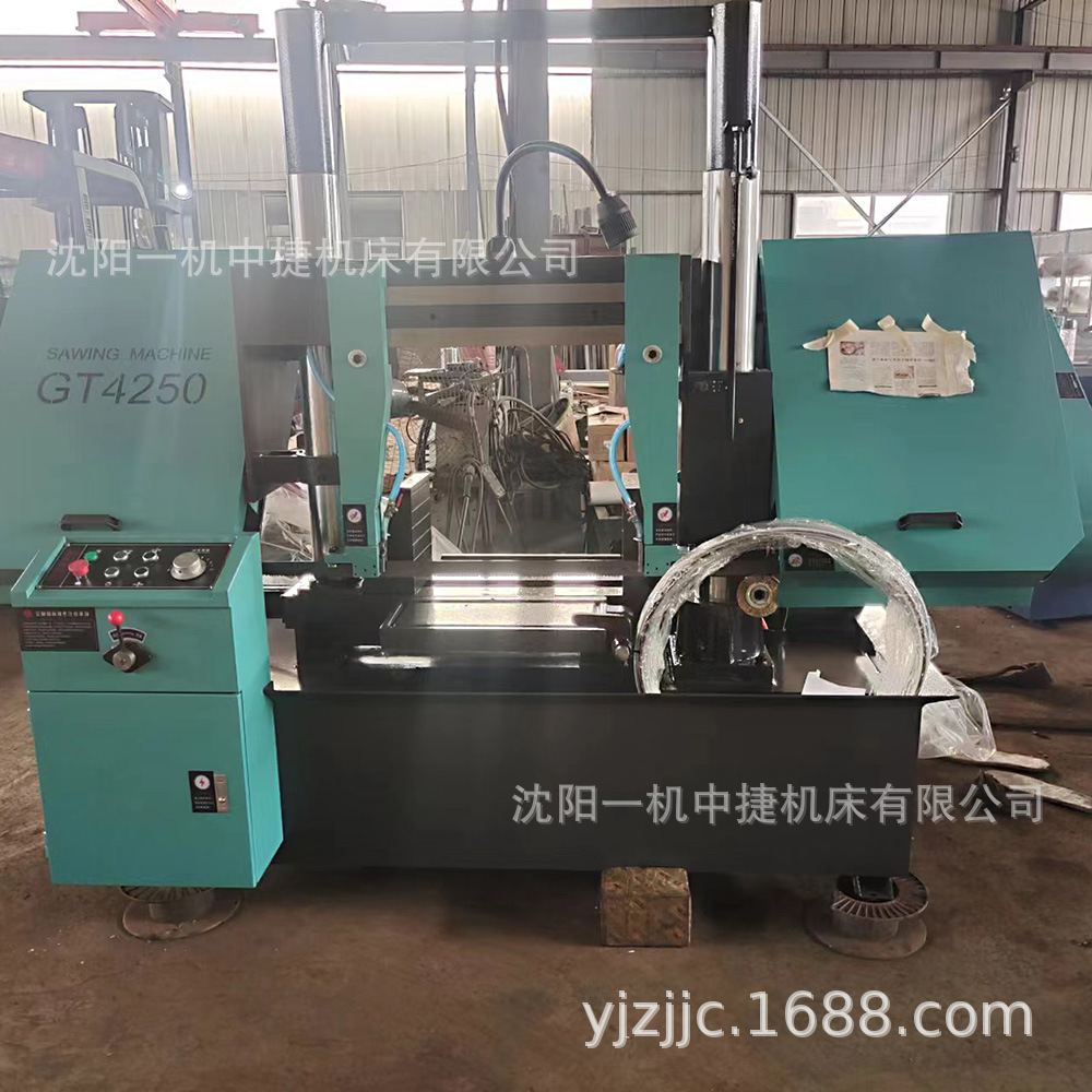 沈阳一机直供GT4250金属带锯床 龙门式液压锯床角度锯床现货直发